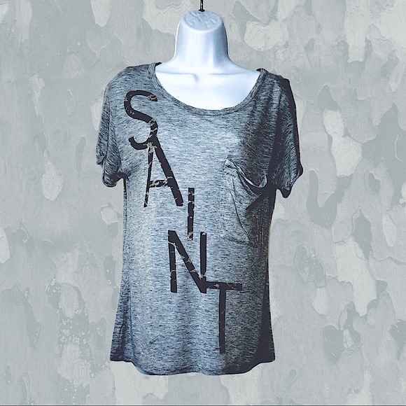 HauteHippie Saint/Sinner Camo T-shirt - Picture 2 of 14